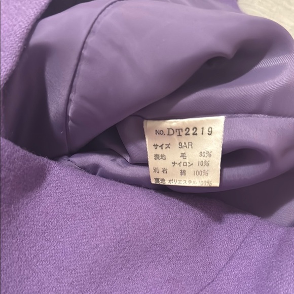 Vintage Women's Two Piece Set Purple Jacket and Skirt Size XS - Picture 8 of 12